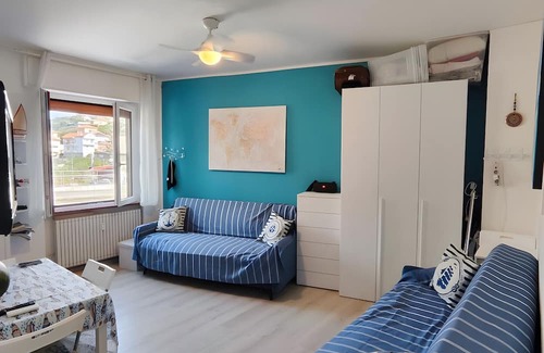 San Lorenzo al Mare Apartment | Apartment 'A Casa Di Vale' with Shared Pool and Shared Garden