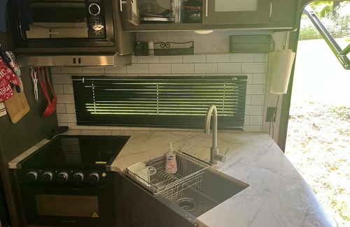 Andrews House | beautiful views from this 2021 rv that sleeps 5 comfortably. full size fridge