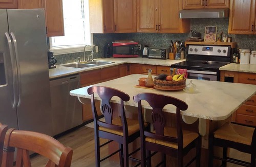 Lawrence County House | Charming 3-bedroom secluded house surrounded by trees with AC, 4 tvs and WiFi.