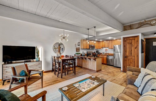 Steamboat Springs Condo | True Ski In/Out+HotTub-Pool-Gym-FreeShuttle-Wood Fireplace-Private Grill/Patio/Ski Locker-JustListed