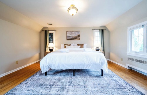 Benton Harbor House | The Cozy Tudor near Silver Beach