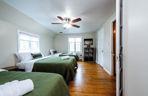 Benton Harbor House | The Cozy Tudor near Silver Beach