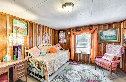 Pine Ridge Cabin | Rural Oden Retreat on 14 Acres w/ Fire Pit!