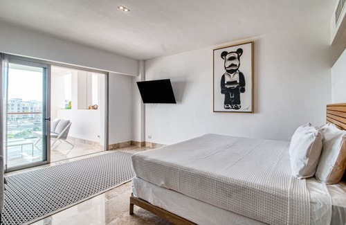 Playa Mujeres Apartment | 4th-floor resort apt with outdoor pools, pool spas, tennis, gym, & balcony