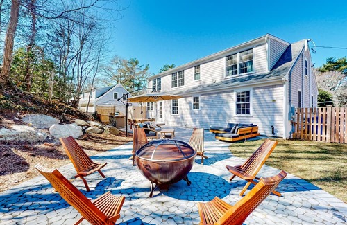 Falmouth House | Newly renovated home near downtown & beaches with firepit, grill, large patio