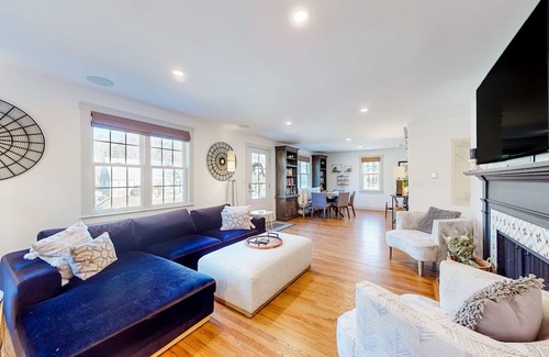 Falmouth House | Newly renovated home near downtown & beaches with firepit, grill, large patio