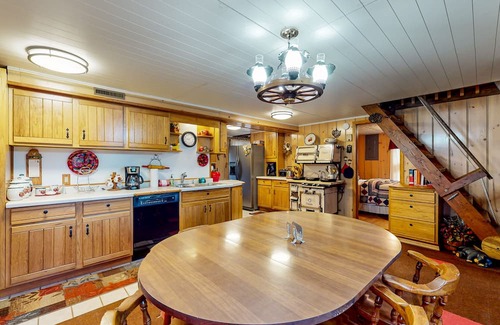 Hazelhurst House | Lakefront dog-friendly home with kayaks, rowboat, dock, private lake, & firepit