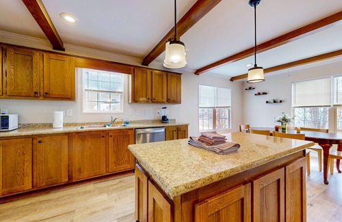 Dandridge House | Sunny dog-friendly home with a pool, balcony, smart TVs, washer/dryer, & AC