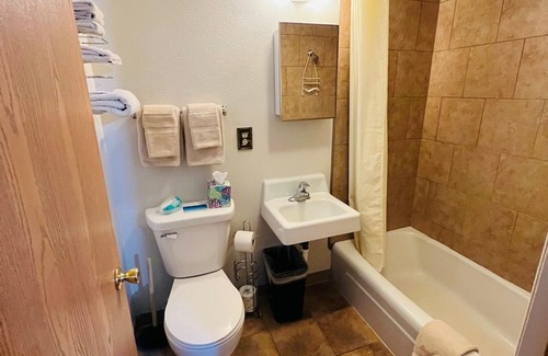 La Crosse House | Overlooking Lake Onalaska -- 2 full beds + bath in nostalgic motel