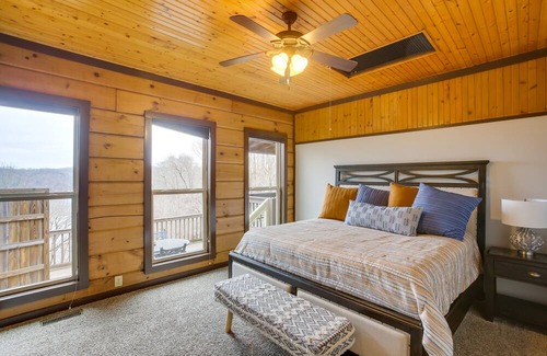 Celina Cabin | Peaceful Celina Cabin w/ Hot Tub & Lake View!
