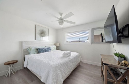 Galveston House | Oceanview beach house with game room and deck, close to beach