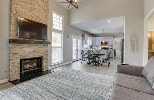 Lawrenceville Cottage | Spacious Lawrenceville Retreat w/ Fireplace + Deck