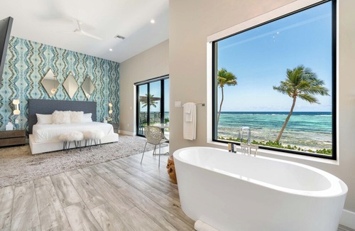 Bodden Town Villa | Evolution: Luxe Single-level Villa w/Private Pool, Jacuzzi, Dock