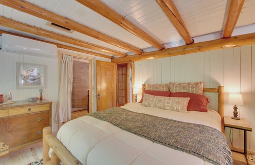 Freedom House | Unique Maine Log Cabin with Trout Ponds and Sauna!