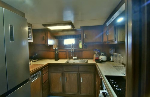 Eckernfoerde Boat Rental | Boat 'Ocean Motion' with Sea View, Private Terrace and Wi-Fi
