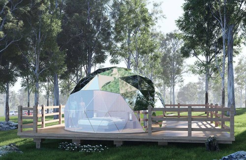 Sullivan Cabin | Gaia Nook-Mirror Dome with Private Bathroom
