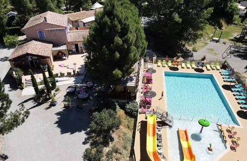 Saint Maime House | Camping Flower La Rivière * - Family Confort mobile home 32m² (3 bedrooms) + Covered terrace + Air conditioning 8 people
