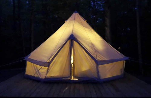 Miller Lake House | "The Palm" Unique Glamping Tent near Tobermory