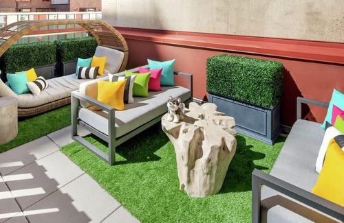 Garment District House | Terrace Cosmo Suite at Staypineapple, An Artful Hotel, Midtown | Pets Allowed