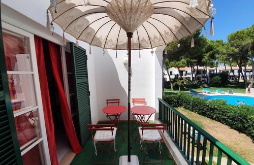 Son Xoriguer Apartment | Apartment Vermell Mar, relax in its clover pool immersed in a pine forest!
