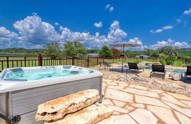 The Main House at D2 Farms I Couples retreat with hot tub and pool.