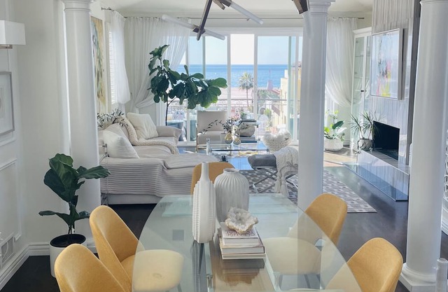 Stylish Mediterranean Gem across from the beach