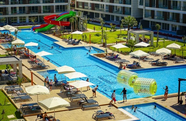 Studio Flat w Pool, Balcony Near Beach in Iskele