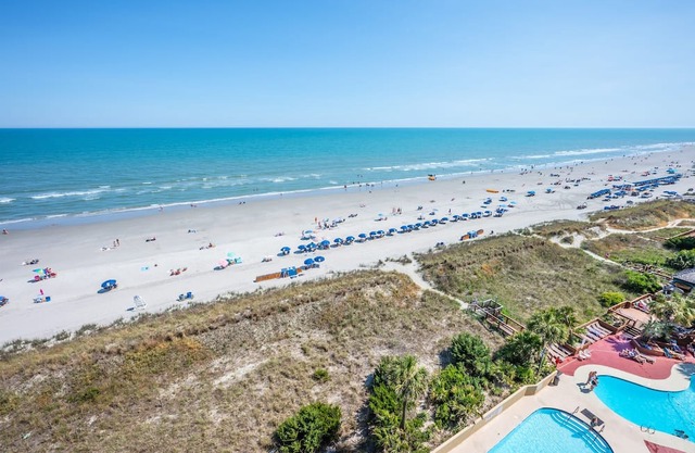 Pools, Beachfront Views, Sunny Getaway, Beach Cove