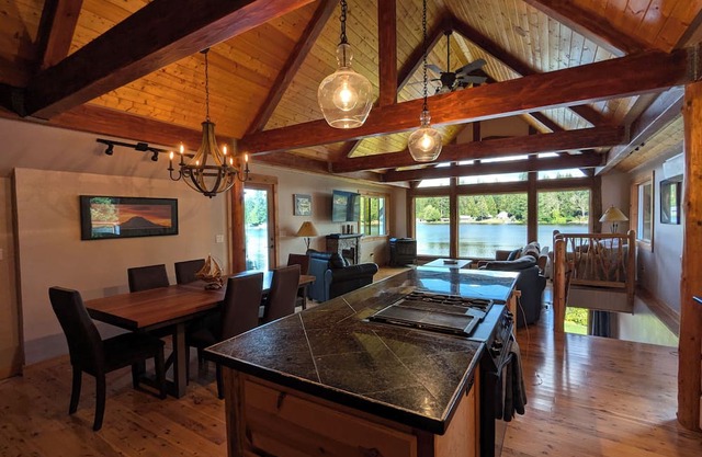 Experience upscale cabin living at Wolf Lodge our rustic, lakeside retreat!