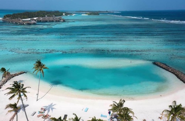 Seaview Suite in Huraa Guesthouse with AC, Wifi & Balcony