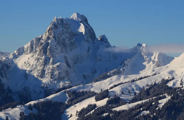 Gstaad , Switzerland skiing from exclusive Rougemont chalet apartment,