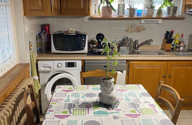 For rent 1st floor apartment in detached house. Unoccupied ground floor.