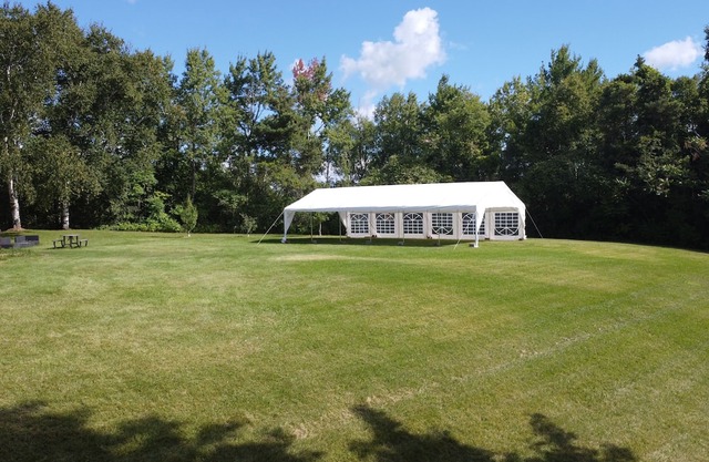 Spacious 20’x40’ Party Tent on 22-Acre Hilltop—Perfect for Events & Gatherings
