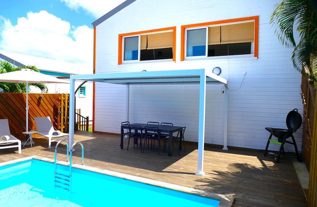 🌴 Wooden Villas with Sea View & Private Pool - 6 Pers. - Vieux-Habitants