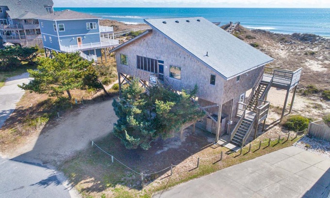 Hatteras House | On Special - Oceanfront Dog Friendly Home with Nearby Access to the Beach
