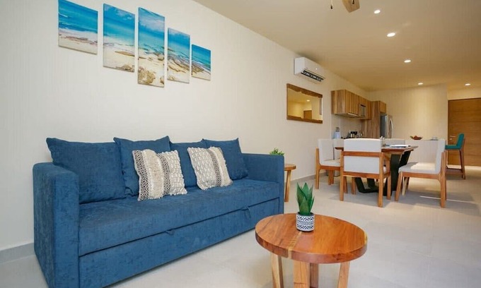 Akumal Apartment | Unique Modern 2BR steps from the Ocean