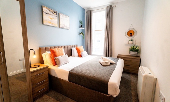 Castle Apartment | Converted Chapel Swansea | King Bed | Sleeps 4.