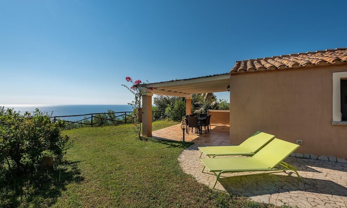 Costa Rei House | 'Villa Susanna n9' with Sea & Mountain View, Shared Pool, Terrace, Garden & A/C
