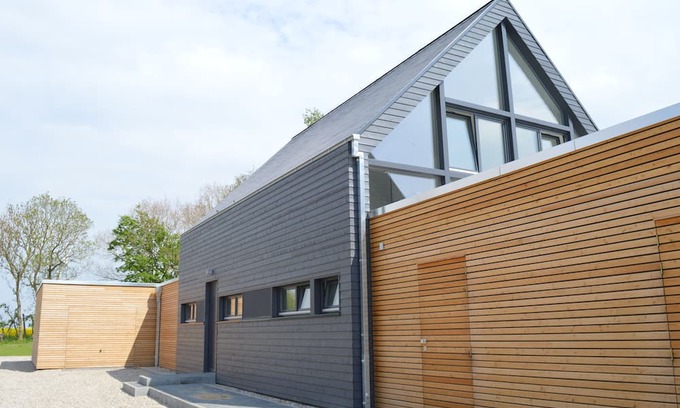Klausdorf House | 190 sqm vacation home, sauna, wood-burning stove, Fehmarn island with Baltic Sea view