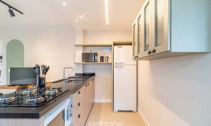 Centro Apartment | Apto 1Q and Self Check-in 400m from Beira Mar BMC1008