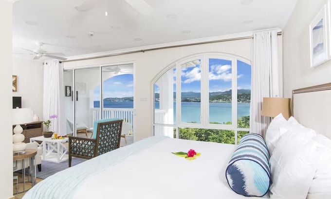 Morne Rouge House | Studio Suite, King at Mount Cinnamon, Sea Views, Refresh on Scenic Balcony