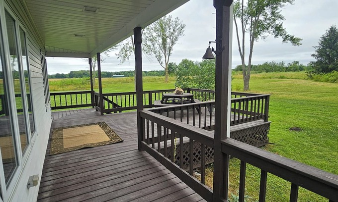 Rock Creek Other | The Farmhouse: peaceful, sunny breakfast room, wide outdoor porch, new ctrl HVAC