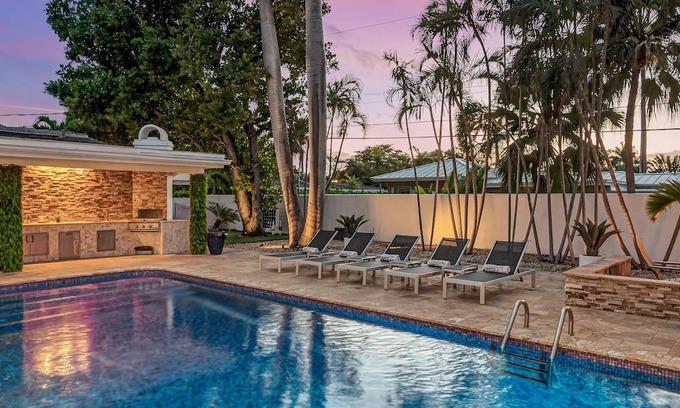 Harbor Beach House | Private Neighborhood Heated Pool Walk To Beach Lush Surroundings Harbor Key