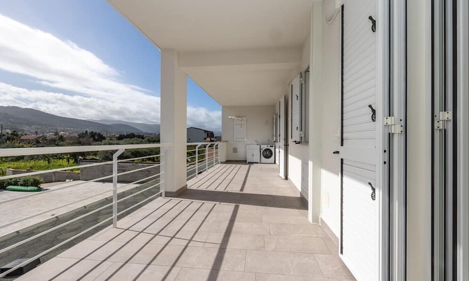 Capo d'Orlando Apartment | Apartment 'Primo' with Partial Sea View, Wi-Fi and Air Conditioning