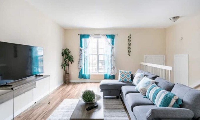 Wheaton House | Convenient Living: Walk to Metro TV in Bedroom. Ideal for a Restful Sleep