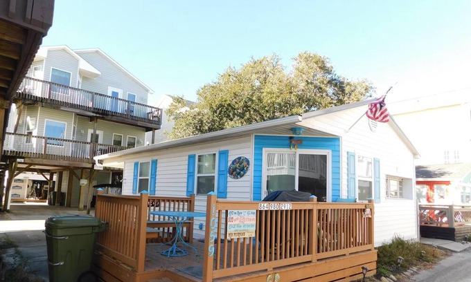 Surfside Beach Cottage | Ocean Lakes site 1059, just steps to the ocean