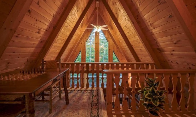Jay Ski Chalet | Cozy 2 BDRM A-Frame Nestled in Ausable Acres