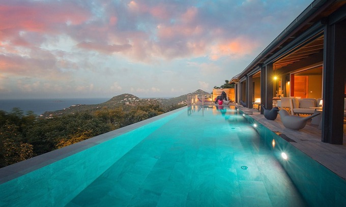 Morne de Depoudre Villa | holiday vacation villa rental Caribbean, st. barts, st. barths, pool, air conditioning, view, wi-fi internet, lurin dist