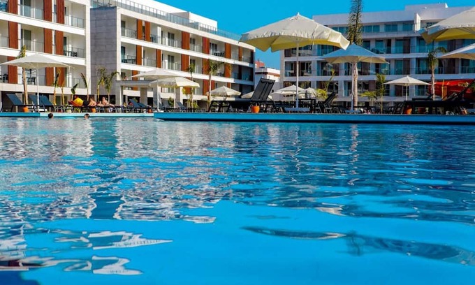 Trikomo Apartment | Charming Flat Close to the Beach with Shared Pool and Balcony with Pool View in Iskele, Cyprus