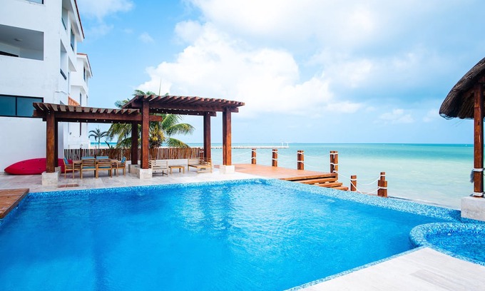 Yucatan Peninsula Condo | Brand New Beachfront Deluxe 3 BR Condo